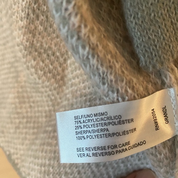 NWT By Design Mimi Plaid Faux Shearling Sweater Jacket - Picture 6 of 6